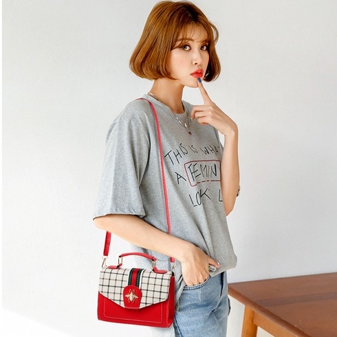 Túi Đeo Chéo Nhỏ Hình Vuông Phong Cách Hàn Quốc Mới Cho Nữ