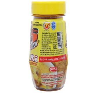 [HCM] Sốt cà ri Ông Chà Và chai 100g