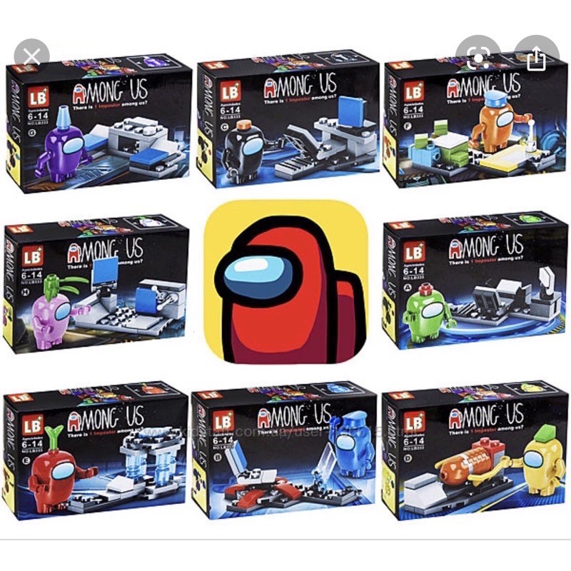 Hộp lego Among Us