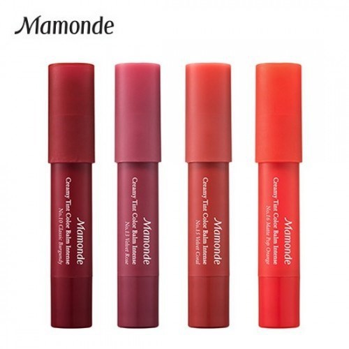 Son Bút Chì Mamonde Creamy Tint Color Balm Intense Red Vibe up, màu #30 đỏ cam tươi trẻ