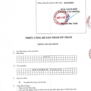 Sữa Rửa Mặt DECUMAR CLEAN 50g va 100g
