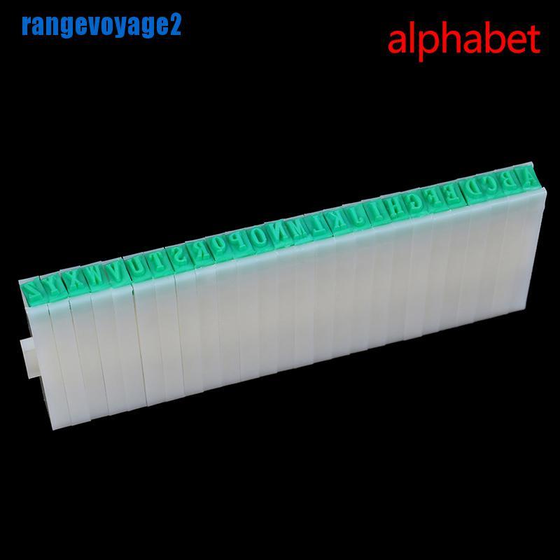 [ready stock] 1 Set English Alphabet Letters Numbers Rubber Stamp Free Combination Diy Craft【vn】