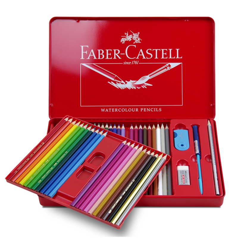 BÚT CHÌ MÀU NƯỚC CAO CẤP FABER CASTELL 12/24/36/48 (HỘP GIẤY / HỘP THIẾC)