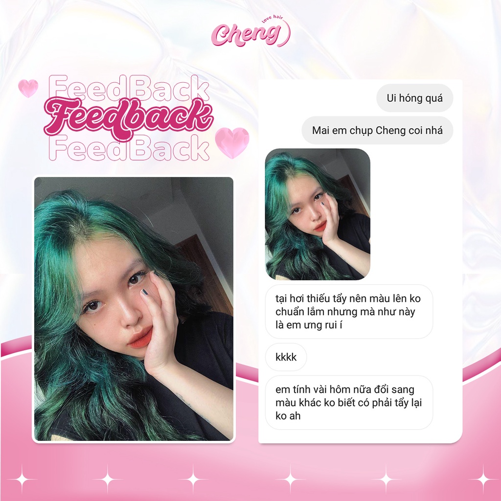 Thuốc Nhuộm Tóc Màu XANH TIÊN CÁ | Chenglovehair, Chenglovehairs
