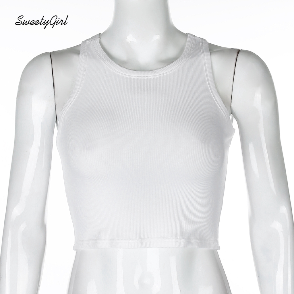 Áo croptop màu trơn phong cách năng động trẻ trung cho nữ