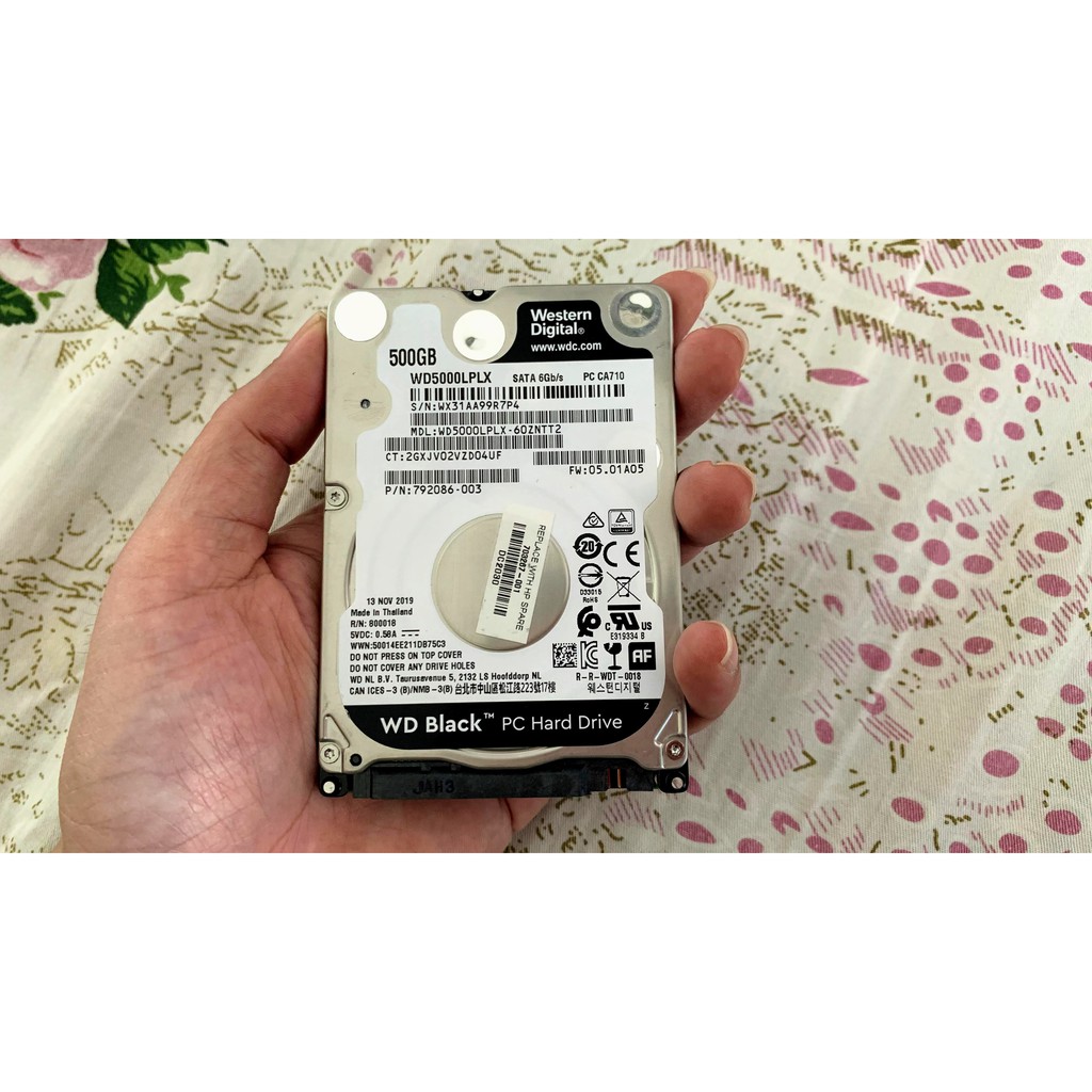 Ổ cứng HDD 500gb WD Black siêu mỏng dùng cho Laptop, PC, PlayStation...