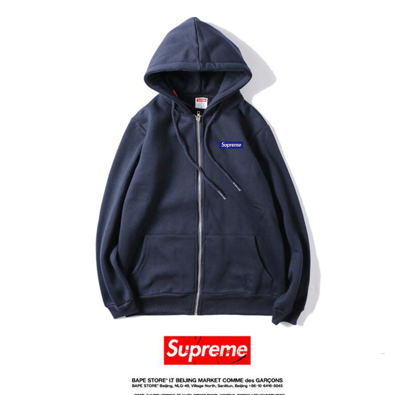 Áo Hoodie Vải Cotton In Chữ Supreme Thời Trang Cho Nam Nữ