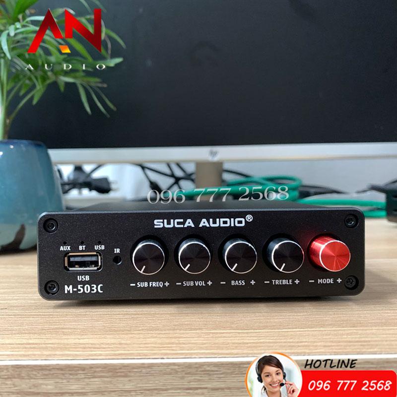 Amply Mini Đọc USB - Bluetooth 5.0 - Công Suất 50w x2 + 100w