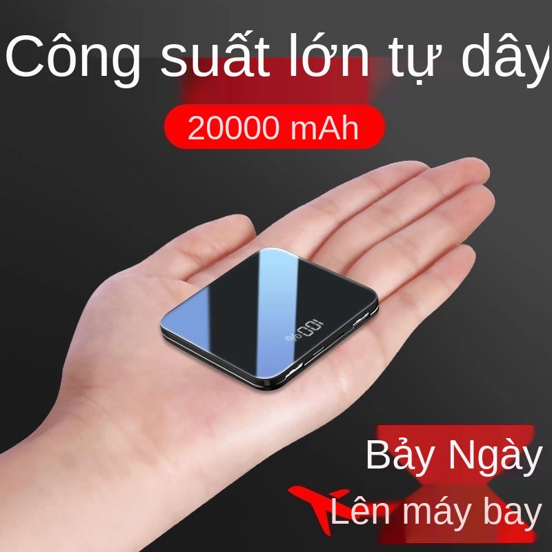 Pin dự phòng 20000mAh Dung lượng lớn, sạc nhanh, bền, dành cho sinh viên, Apple, Huawei, Android, di động đa năng,