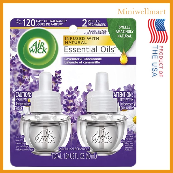 Tinh Dầu Airwick Lavender & Chamomile, Thay Thế Cho Phích Cắm Điện, 20ml x 2
