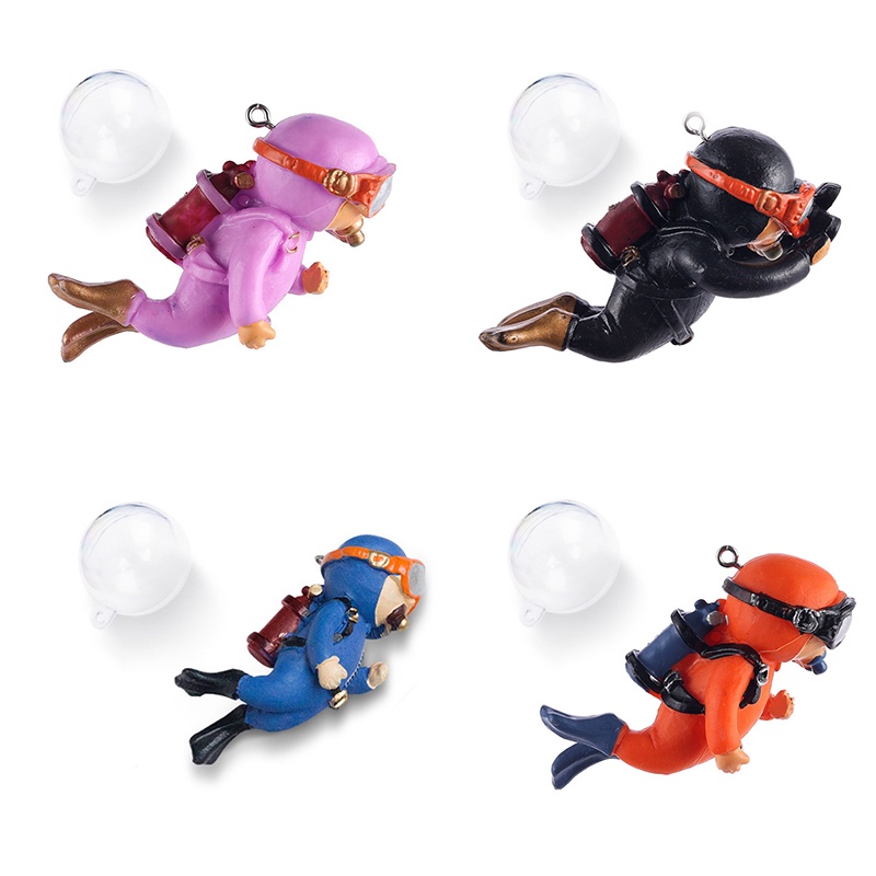 1 Đồ trang trí Thợ Lặn Thu Nhỏ Dễ Thương Trang Trí Hồ Cá