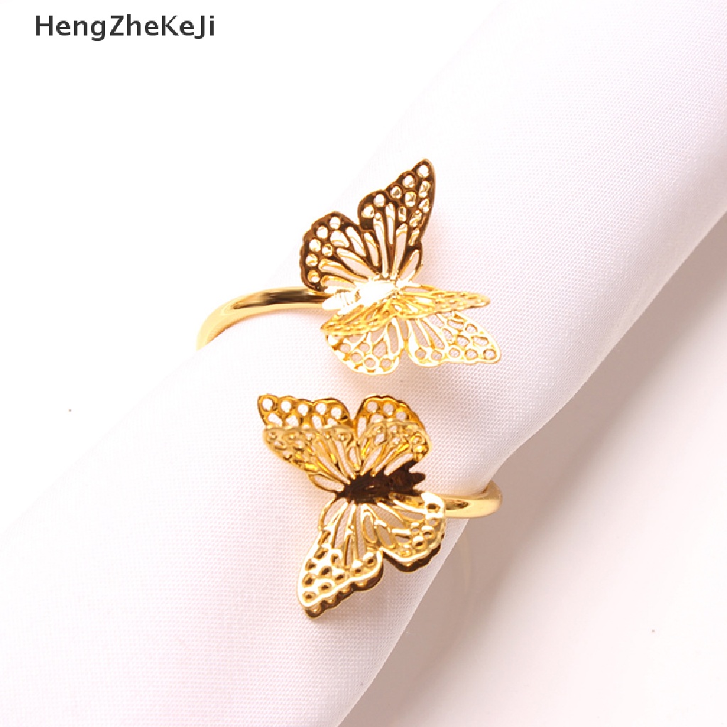 Khăn Ăn Dạng Nhẫn Hình Bướm Đôi Trang Trí Bàn Tiệc Cưới