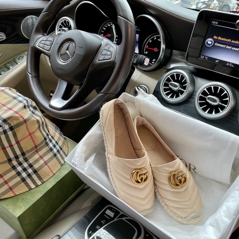 Giày slipon trần chỉ V viền cói G C fullbox | BigBuy360 - bigbuy360.vn