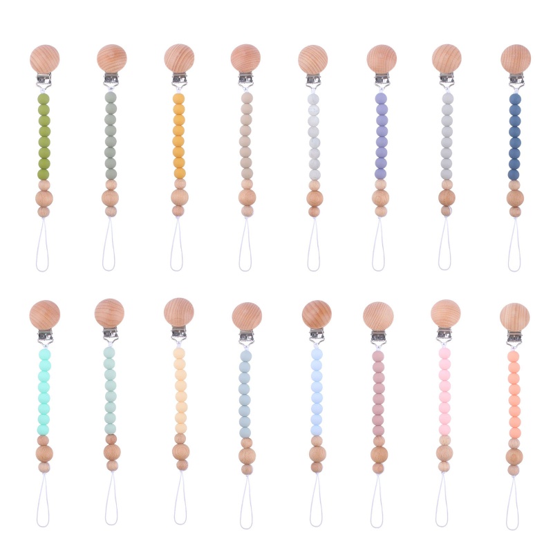 Kẹp Núm Vú Giả Xỏ Hạt Silicone Cho Bé Sơ Sinh