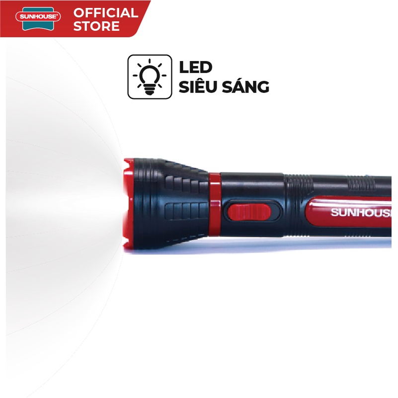 Đèn pin cầm tay siêu sáng SUNHOUSE cỡ lớn SHE-4111