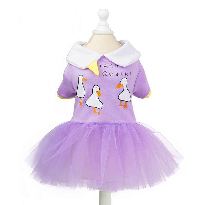 váy đầm ngỗng ren xòe cho chó mèo