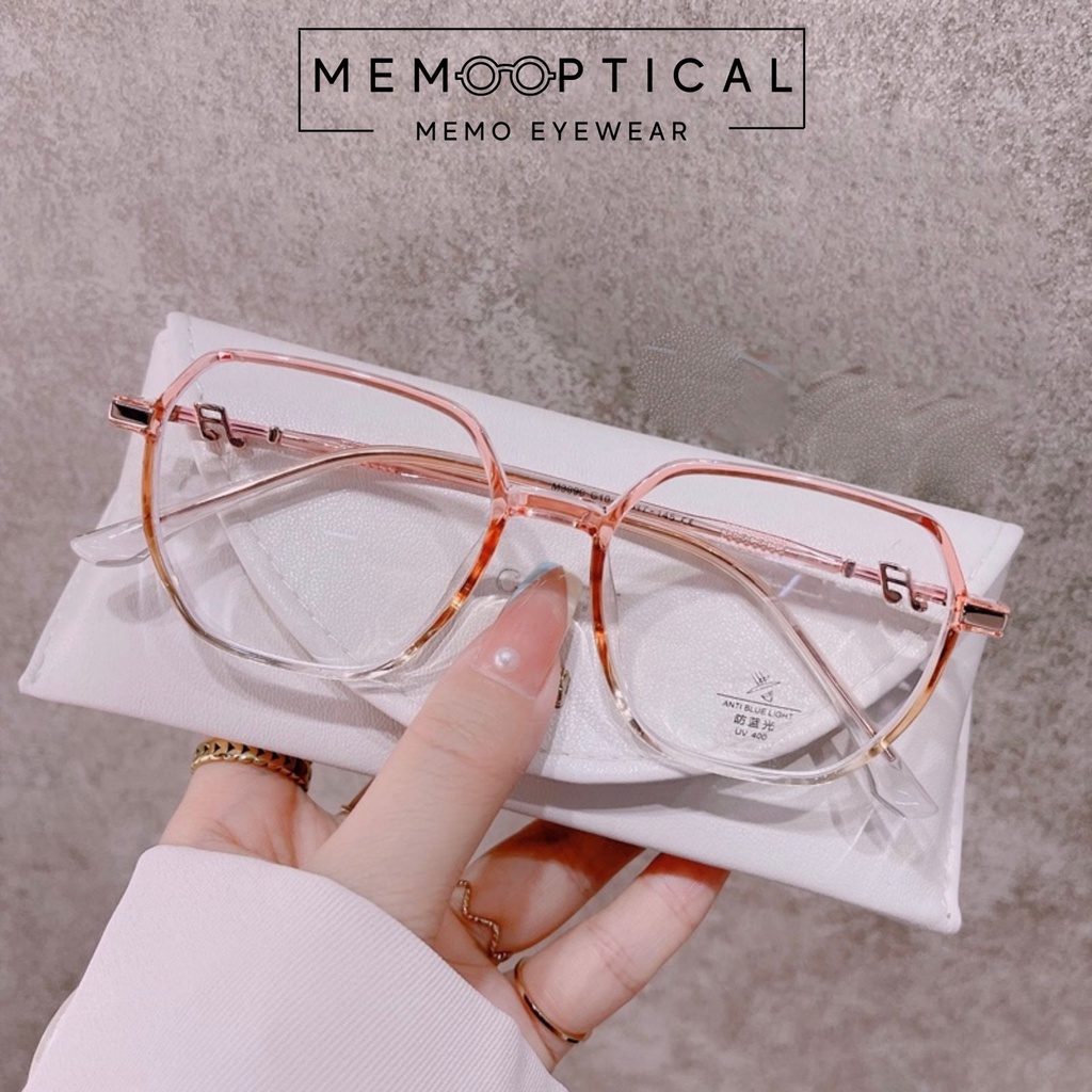 Gọng kính dáng vuông cao cấp Memo Optical Kính thời trang Hàn Quốc Leisure 309