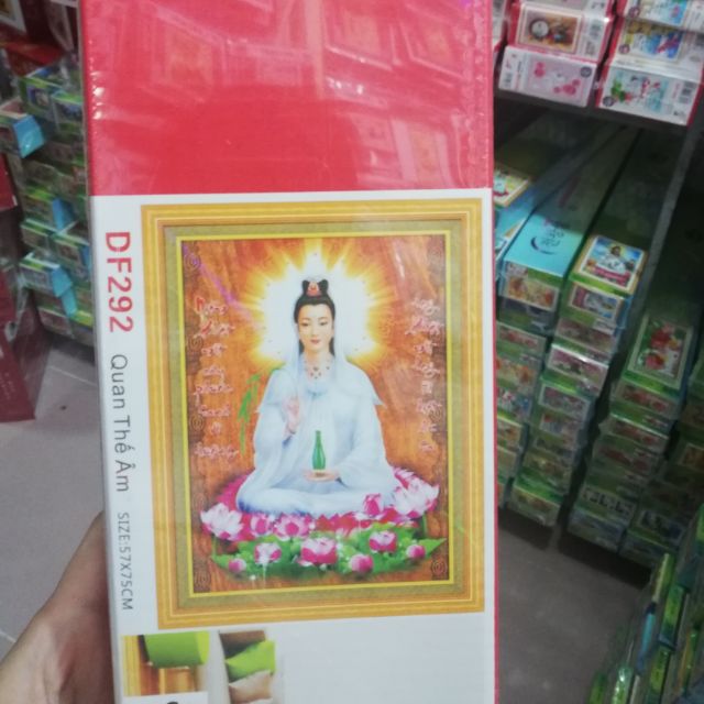 Tranh đá phật quan thế âm DF292