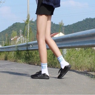 Tất cao cổ in hình Hàn Quốc