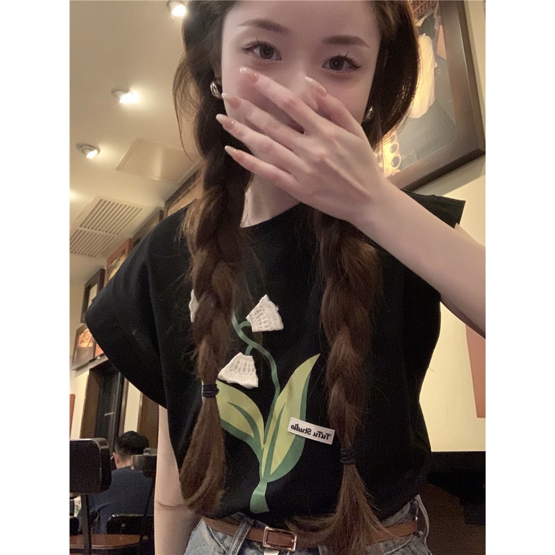 Áo Thun Sát Nách Dáng Rộng Thiết Kế Mới Thời Trang Mùa Hè Theo Phong Cách Hàn Quốc