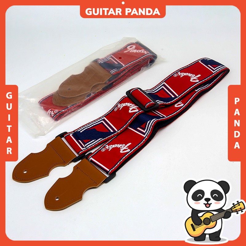 Dây Đeo Đàn Guitar Ghita Điện Bass Ukulele Fender Guitar Panda