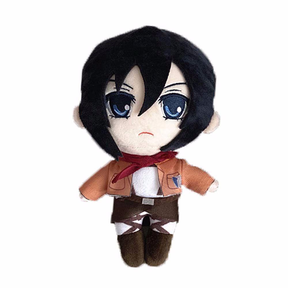 Búp Bê Nhồi Bông Hình Levi Ackerman Eren Jaeger Trong Attack on Titan Cao 20cm