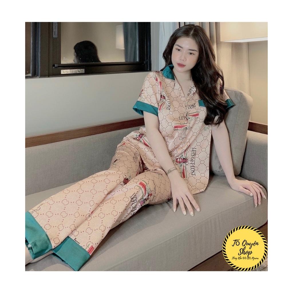 Đồ Bộ Pijama - BỘ LỤA SATIN CỘC-DÀI SIÊU HOT KÈM ẢNH THẬT +VIDEO