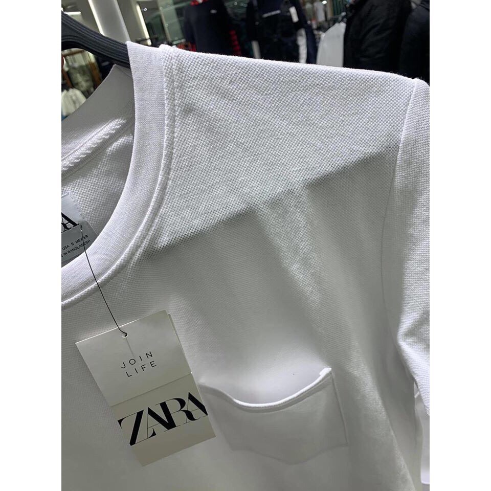 Áo thun ngắn tay ZARA [Chất Organic Cotton cao cấp ] áo phông nam nữ ZARA trơn hàng xuất khẩu chất lượng cao