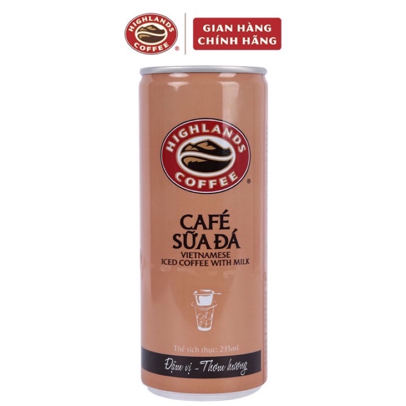 Cà Phê Sữa Đá Highlands Coffee (235ml/Lon)