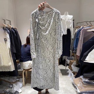 Đầm hoa vintage kiểu rút dây Hàn quốc (ảnh thật )