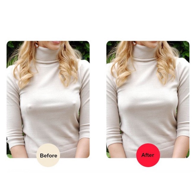 Hộp dán ti ngực nhũ hoa silicon hình hoa 5 đôi / 1 hộp