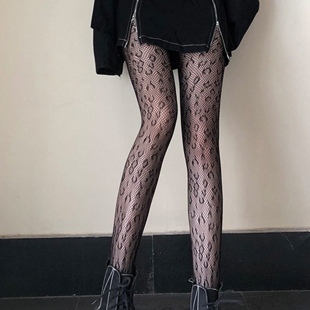 Quần Tất Lưới Họa Tiết Da Báo Quyến Rũ Cho Nữ