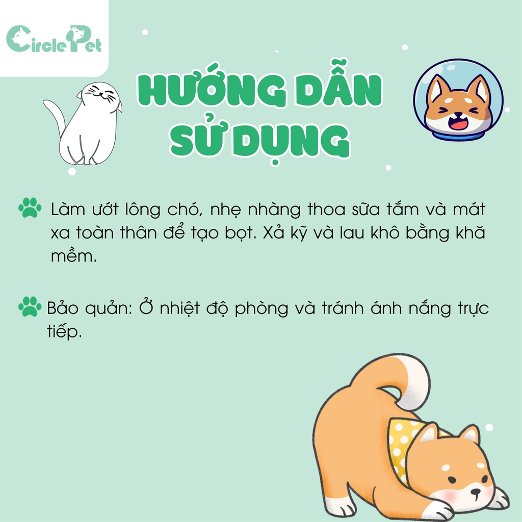 Sữa Tắm Mượt Lông Và Ngăn Ngừa Xơ Rối - Bayopet Conditioning Shampoo - 275ml -Circle Pet