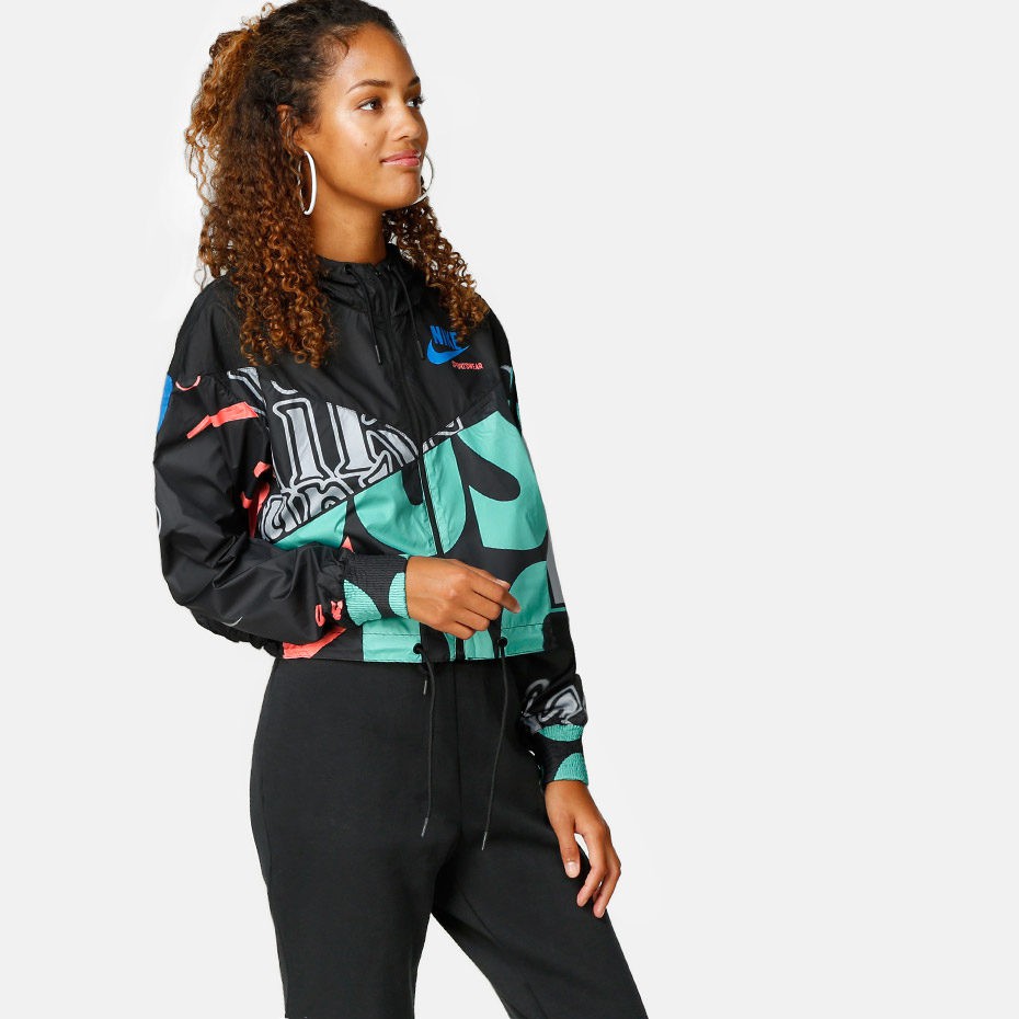 Áo Khoác Gió Nike Women's Sportswear All Over Print