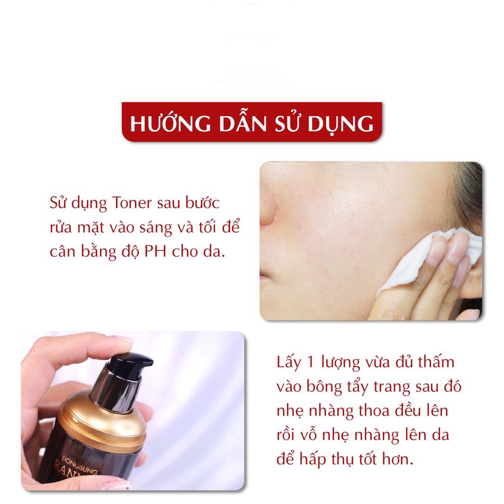 [CHÍNH HÃNG]  Toner Làm Mờ Nám Dongsung Rannce Skin 130ml