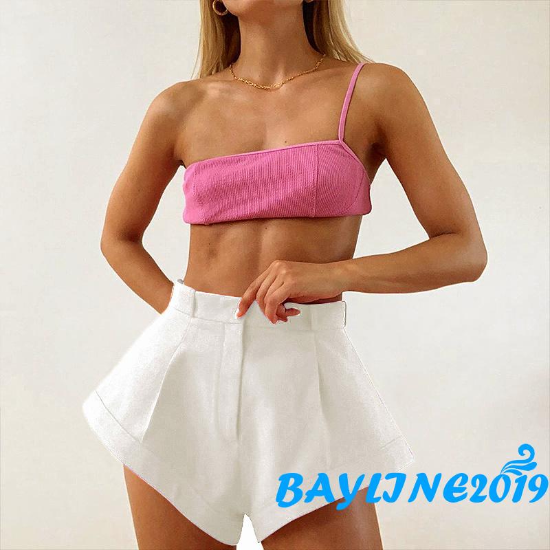 Quần Short Nữ Lưng Cao Ống Rộng Cá Tính | BigBuy360 - bigbuy360.vn