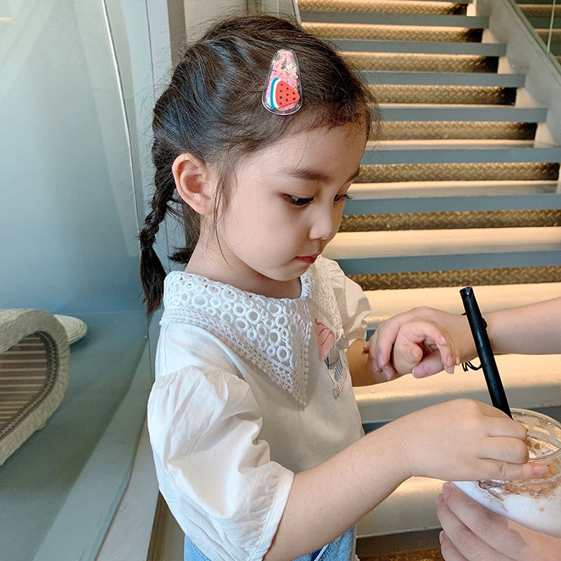 Áo Thun polo Ngắn Tay Thời Trang Mùa Hè Phong Cách Hàn Quốc Mới Cho Bé Gái