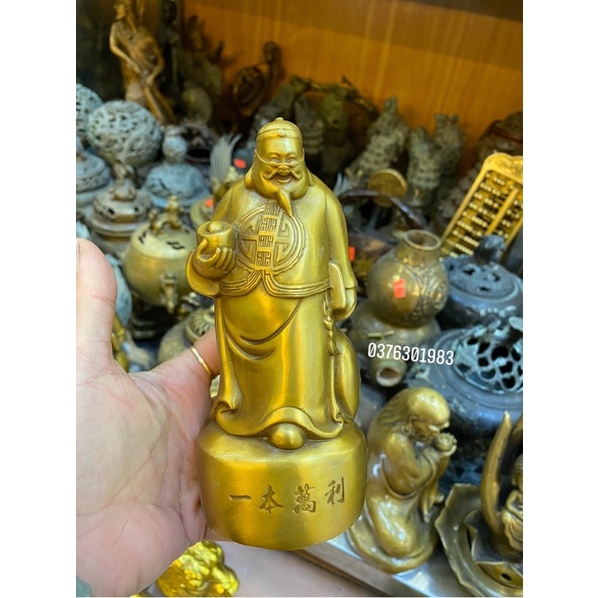 Tượng phú ông Quản Gia phong thuỷ 16cm ,20cm ,30cm một vốn bốn lời quà tặng phong thuỷ