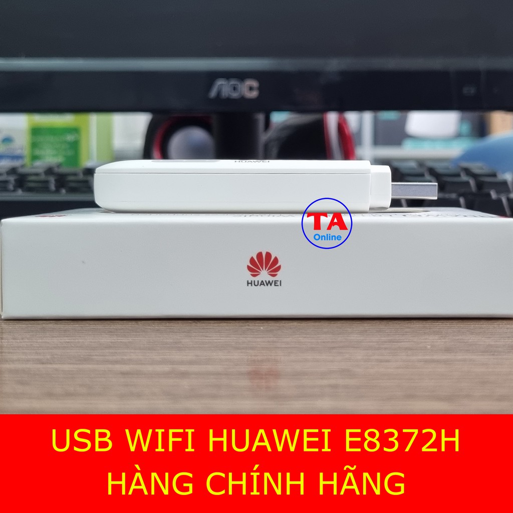 Usb Wifi 4G Huawei E8372 Tốc độ 150Mbps Hỗ Trợ 10 User  phiên bản quốc tế nguyên seal mới 100%