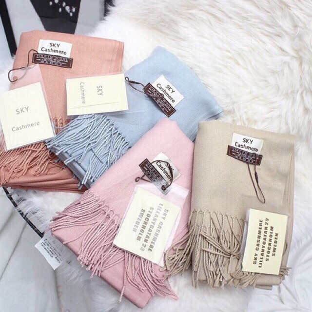 ( CHẤT ĐẸP ) KHĂN CHOÀNG SKY CASHMERE Cao Cấp( chất mịn)