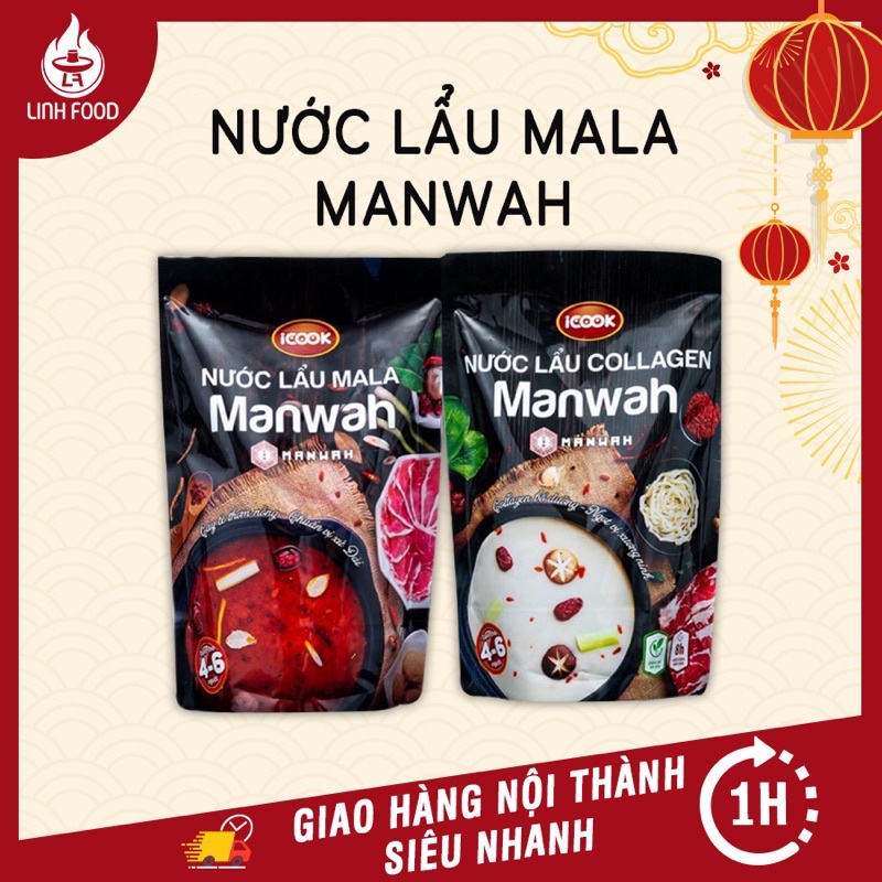 [SHIP HOẢ TỐC ] Nước cốt lẩu nhà hàng MANWAH