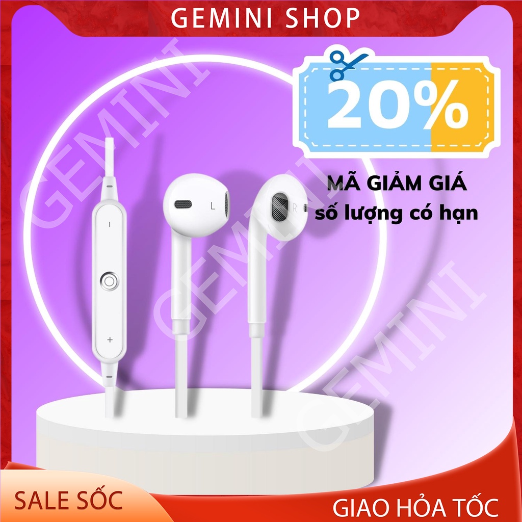 Tai nghe Bluetooth Sport 6 có mic đàm thoại no box S6 GEMINI SHOP