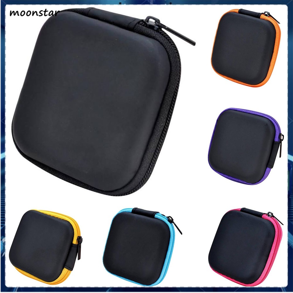 Túi Vuông Mini Khóa Kéo Đựng Tai Nghe / Dây Cáp