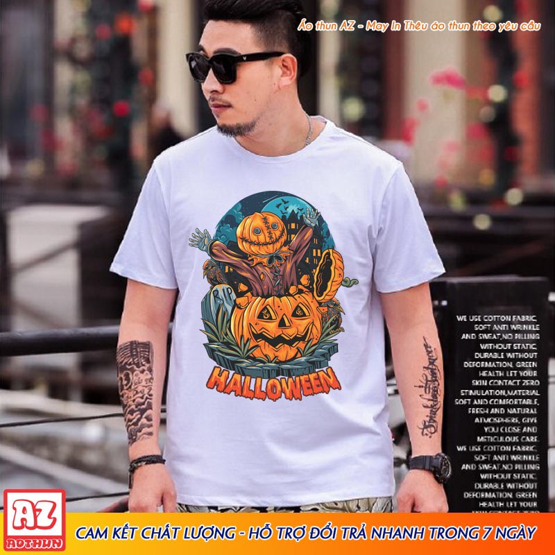 Áo thun Nam BigSize 100kg trở lên ( 3XL 4XL 5XL 6XL 7XL ) in hình Halloween M2765