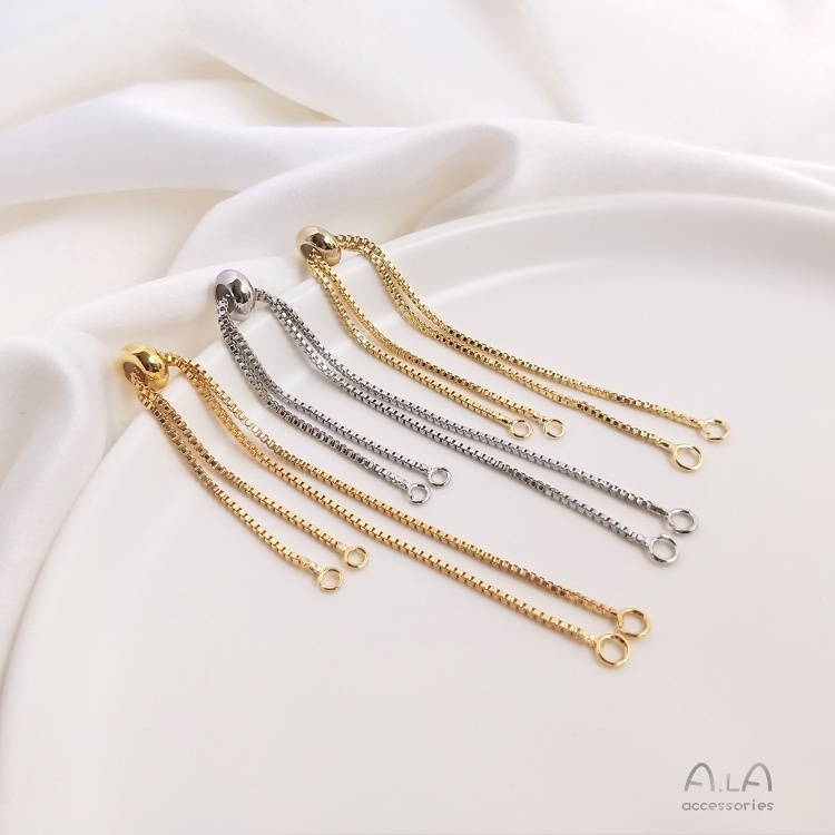 Chuỗi Hạt silicone Đeo Tay Nối Dài Màu Vàng 18K 14K