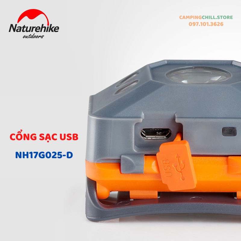 ĐÈN ĐỘI ĐẦU DÃ NGOẠI, CẮM TRẠI NATUREHIKE NH17G025-D