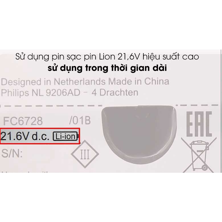 FC6728 - Máy hút bụi Philips FC9571 1900W- Hàng chính hãng - Smart House