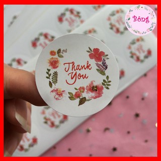 [Ảnh thật] Sét 100 Nhãn dán chữ Thank You