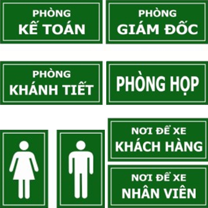 Biển phòng Ban thiết kế theo yêu cầu vật liệu mica cao cấp