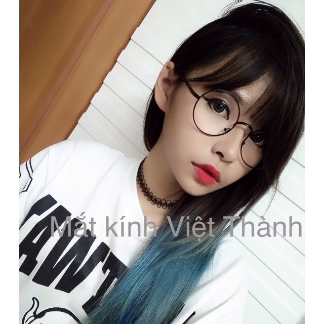 gọng Kính cận Tròn sắt có hộp MẮT KÍNH cận tròn xoe harry potter kính vintage GT03